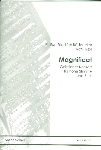 Magnificat  für Sopran und Bc  Partitur und 2 Bc-Stimmen (Bc ausgesetzt)