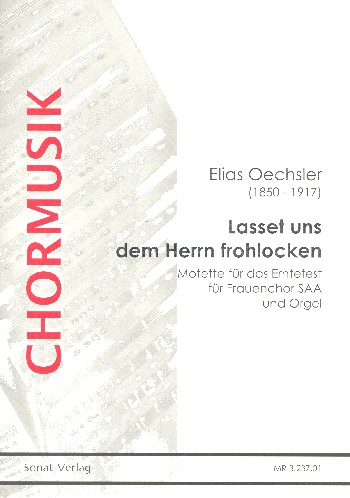 Lasset uns dem Herrn frohlocken  für Frauenchor und Orgel  Partitur