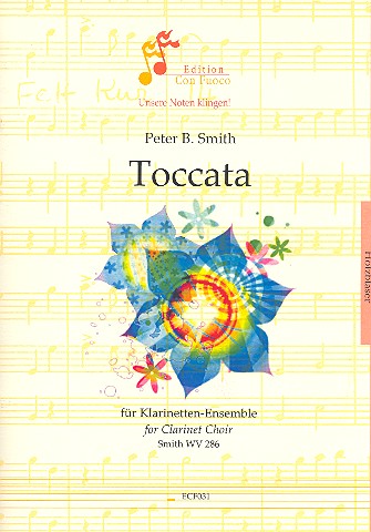 Toccata SmithWV286  für 5 Klarinetten (BBBAltBass)  Partitur und Stimmen