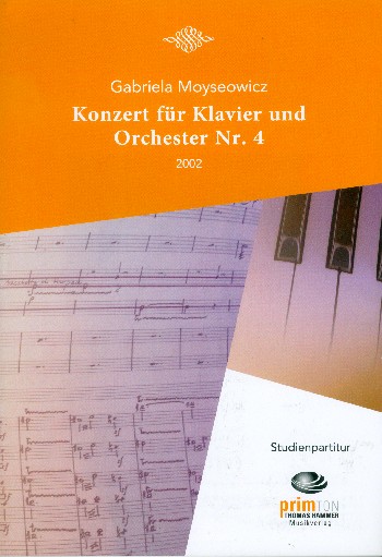 Konzert Nr.4  für Klavier und Orchester  Studienpartitur