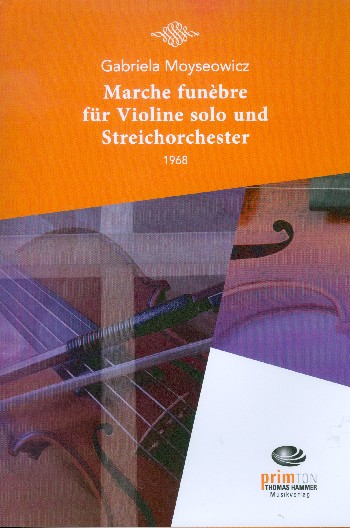 Marche funèbre  für Violine und Streichorchester  Partitur und Stimmen (solo-1-1-1-1-1)