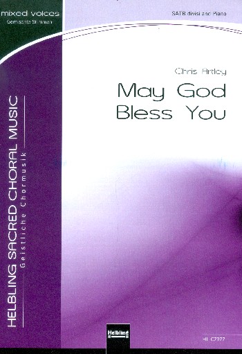 My God bless You&nbsp;&nbsp;für gem Chor und Klavier&nbsp;&nbsp;Partitur (en)