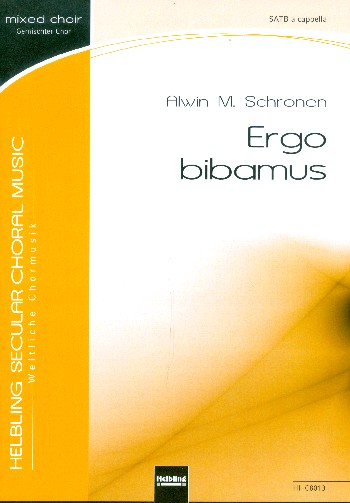 Ergo bibamus  für gem Chor a cappella  Partitur (la)