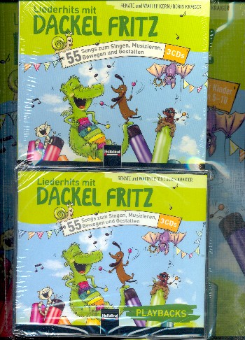 Liederhits mit Dackel Fritz (+3 CD's)&nbsp;&nbsp;Liederbuch&nbsp;&nbsp;