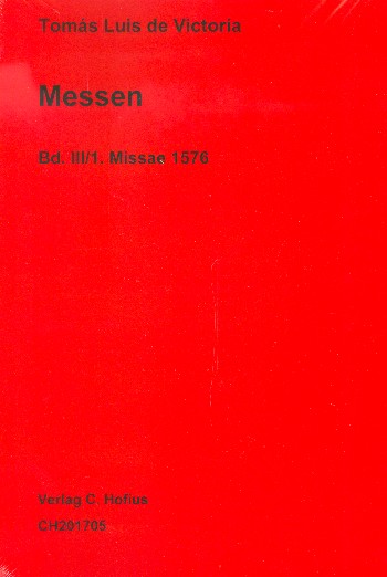 Messen Band  3/1&nbsp;&nbsp;Missae 1576&nbsp;&nbsp;Partitur