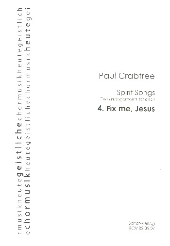 Fix me Jesus  für gem Chor a cappella  Partitur