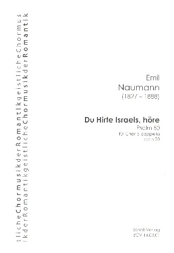 Du Hirte Israels höre op.20  für gem Chor a cappella  Partitur