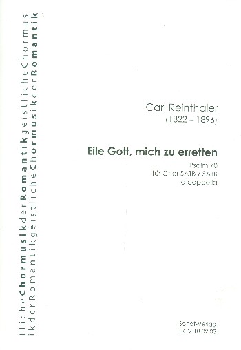 Eile Gott mich zu erretten  für gem Chor a cappella  Partitur