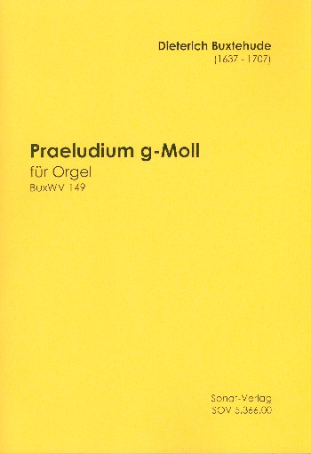Präludium g-Moll BuxWV149&nbsp;&nbsp;für Orgel&nbsp;&nbsp;
