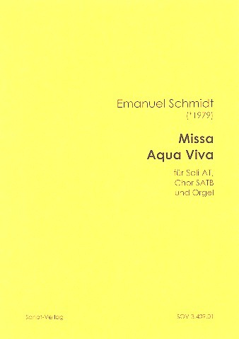 Missa aqua viva  für Soli, gem Chor und Orgel  Partitur