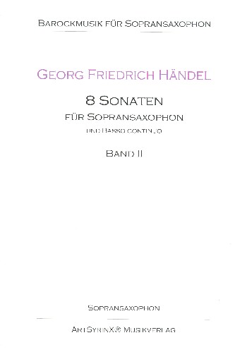8 Sonaten Band 2  für Sopransaxophon und Klavier  Sopransaxophon