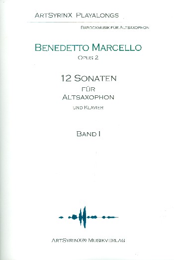12 Sonaten op.2 Band 1 (Nr.1-3) (+CD)  für Altsaxophon und Bc  Saxophonstimme
