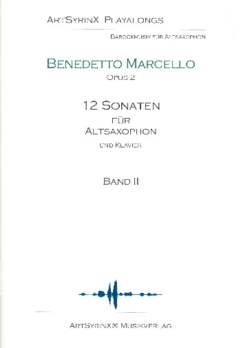 12 Sonaten op.2 Band 2 (Nr.4-6) (+CD)  für Altsaxophon und Bc  Saxophonstimme
