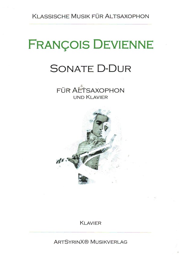 Sonate D-Dur  für Altsaxophon und Klavier  Klavierpartitur