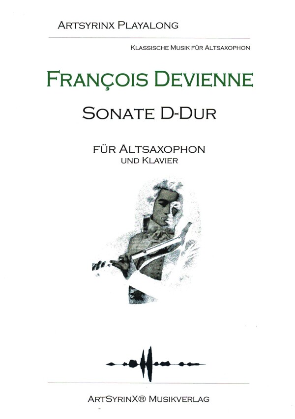 Sonate D-Dur (+CD)  für Altsaxophon und Klavier  Altsaxophonstimme mit Playalong CD