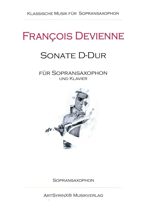 Sonate D-Dur  für Sopransaxophon und Klavier  Sopransaxophonstimme