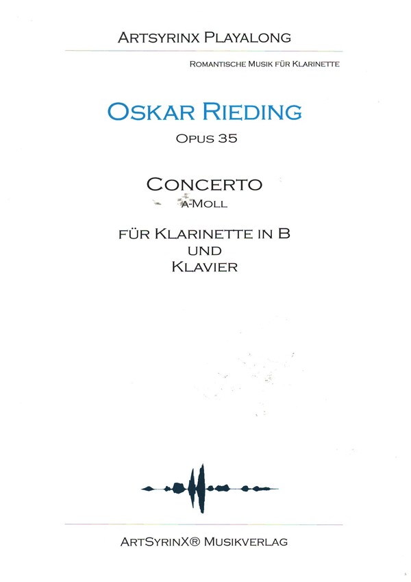 Concerto a-Moll op.35 (+CD)  für Klarinette und Klavier  Klarinettenstimme mit Playalong CD