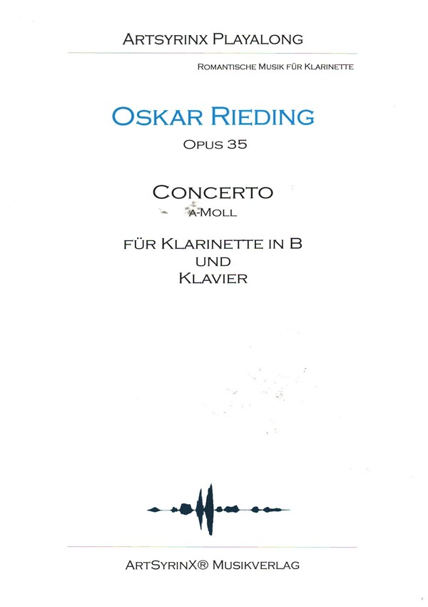 Concerto a-Moll op.35 (+CD)&nbsp;&nbsp;für Klarinette und Klavier&nbsp;&nbsp;Klarinettenstimme mit Playalong CD