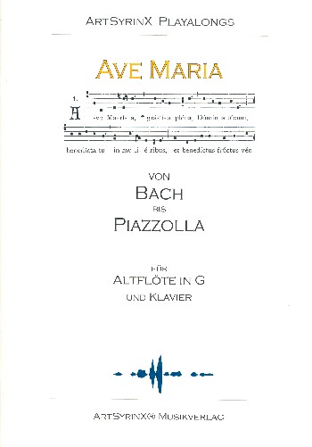 Ave Maria - Von Bach bis Piazzolla (+CD)  für Altflöte in G  