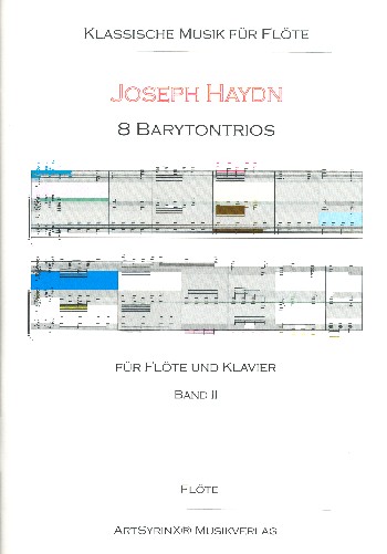 8 Barytontrios Band 2 (Nr.5-8)  für Flöte und Klavier  Flötenstimme