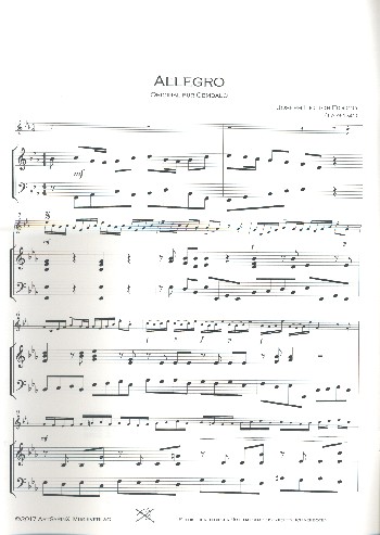 Allegro  für Altsaxophon und Klavier  Partitur