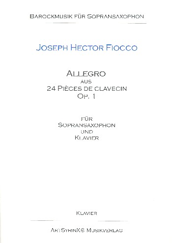 Allegro  für Sopransaxophon und Klavier  Partitur