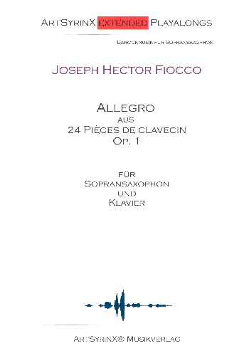 Allegro (+CD)  für Sopransaxophon und Klavier  Sopransaxophonstimme