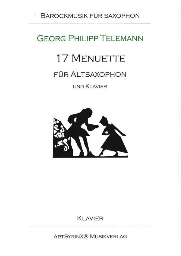 17 Menuette  für Altsaxophon und Klavier  Klavierstimme