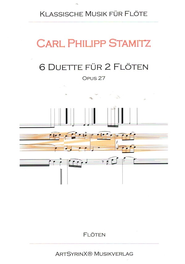 6 Duette op.27  für 2 Flöten  Spielpartitur