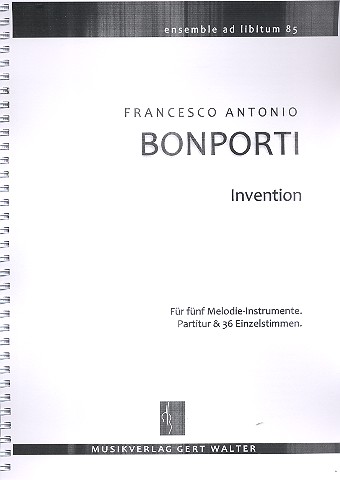 Invention  für flexibles Ensemble  Partitur und Stimmen