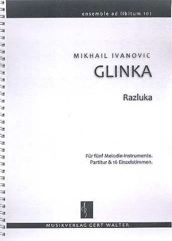 Razluka  für flexibles Ensemble  Partitur und Stimmen