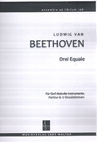 3 Equale  für flexibles Ensemble  Partitur und Stimmen