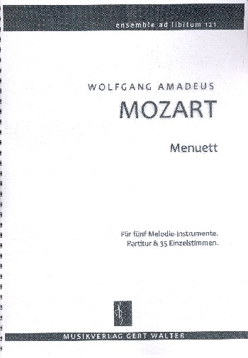 Menuett&nbsp;&nbsp;für flexibles Ensemble&nbsp;&nbsp;Partitur und Stimmen