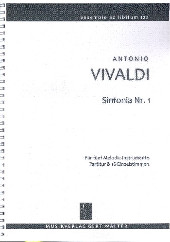 Sinfonia Nr.1&nbsp;&nbsp;für flexibles Ensemble&nbsp;&nbsp;Partitur und Stimmen