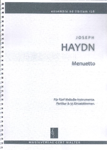 Menuett&nbsp;&nbsp;für flexibles Ensemble&nbsp;&nbsp;Partitur und Stimmen