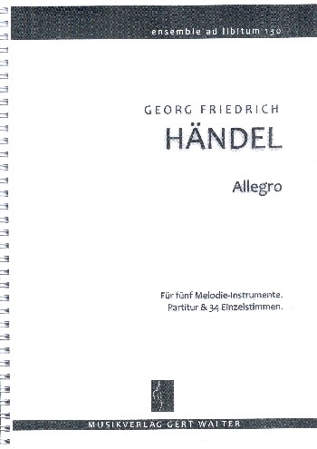 Allegro  für flexibles Ensemble  Partitur und Stimmen