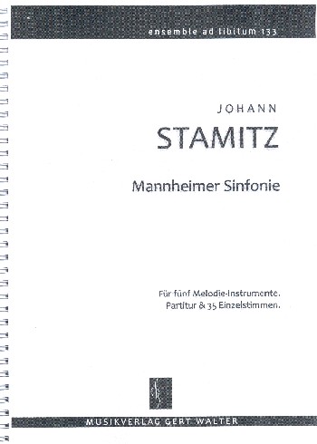 Mannheimer Sinfonie&nbsp;&nbsp;für flexibles Ensemble&nbsp;&nbsp;Partitur und Stimmen