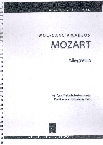 Allegretto&nbsp;&nbsp;für flexibles Ensemble&nbsp;&nbsp;Partitur und Stimmen