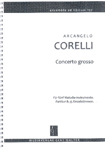 Concerto grosso  für flexibles Ensemble  Partitur und Stimmen