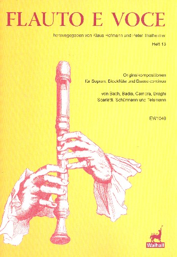 Originalkompositionen&nbsp;&nbsp;für Sopran, Blockflöte und Bc&nbsp;&nbsp;2 Partituren und Stimmen