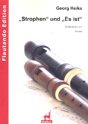 Strophen  und  Es ist&nbsp;&nbsp;für Altblockflöte&nbsp;&nbsp;
