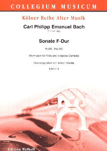 Sonate F-Dur  für Viola und obligates Cembalo  