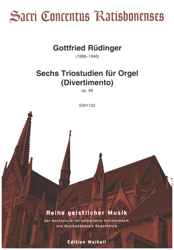 6 Triostudien (Divertimento) op.88  für Orgel  