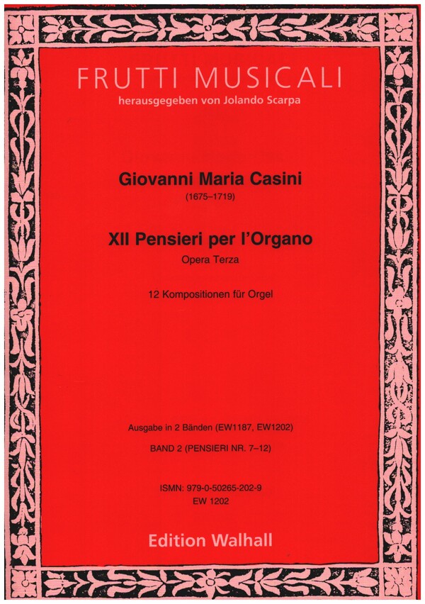 12 Pensieri per l'Organo Band 2 (Nr.7-12)  für Orgel  