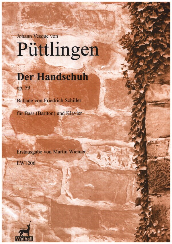 Der Handschuh op.59  für Bass (Bariton) und Klavier  