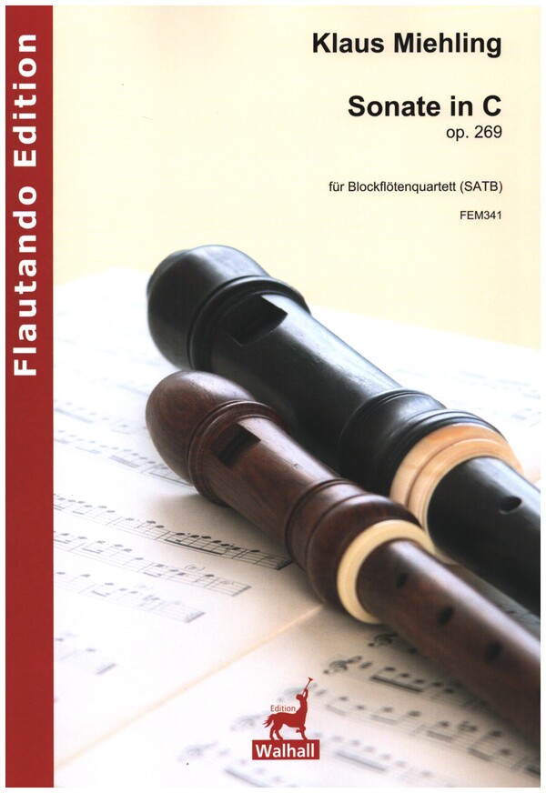 Sonate in C op.269  für 4 Blockflöten (SATB)  Partitur und Stimmen