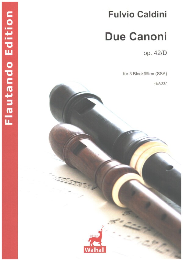 2 Canoni  für 3 Blockflöten (SSA)  Partitur und Stimmen