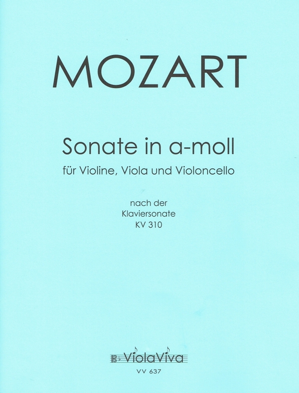 Sonate in a-moll  für Violine, Viola und Violoncello  Partitur und Stimmen