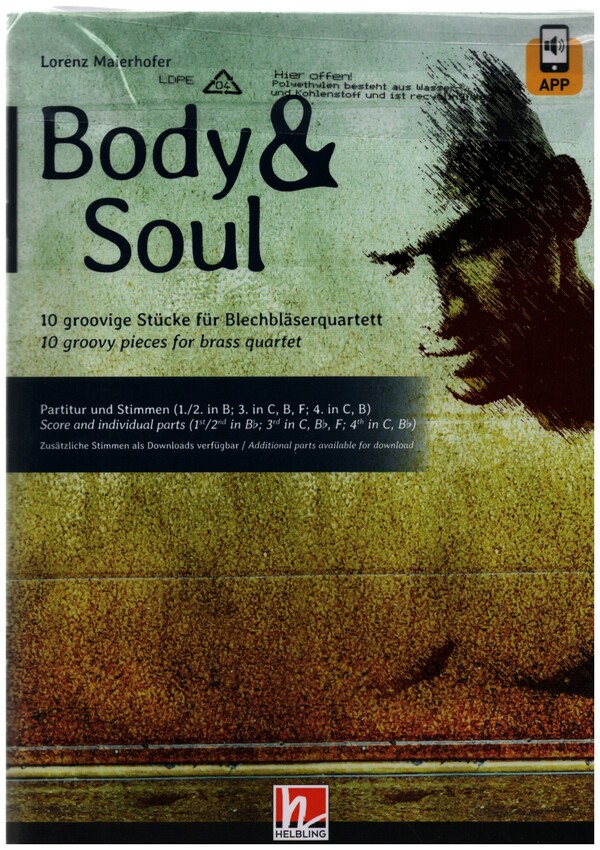 Body & Soul (+App)  für Blechbläserquartett  Partitur und Stimmen