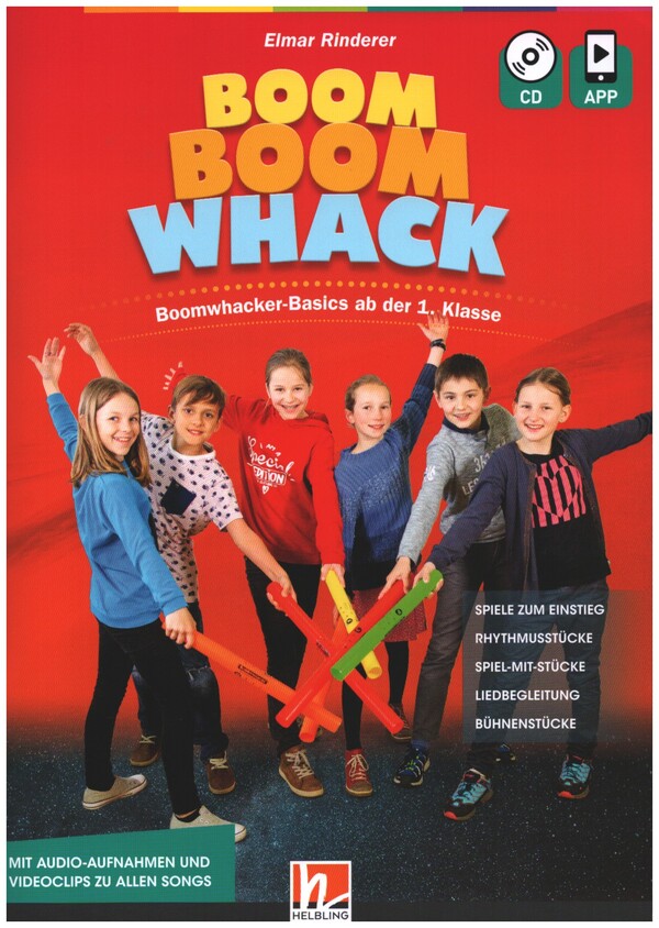 Boom Boom Whack (+CD +App)&nbsp;&nbsp;für Boomwhackers&nbsp;&nbsp;